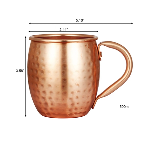 Moscow Mule Mugs Aluminum Beer Glasses Cold Drink Cup - Moscow Mule Mugs Aluminum Beer Glasses Cold Drink Cup - Image 2 of 3