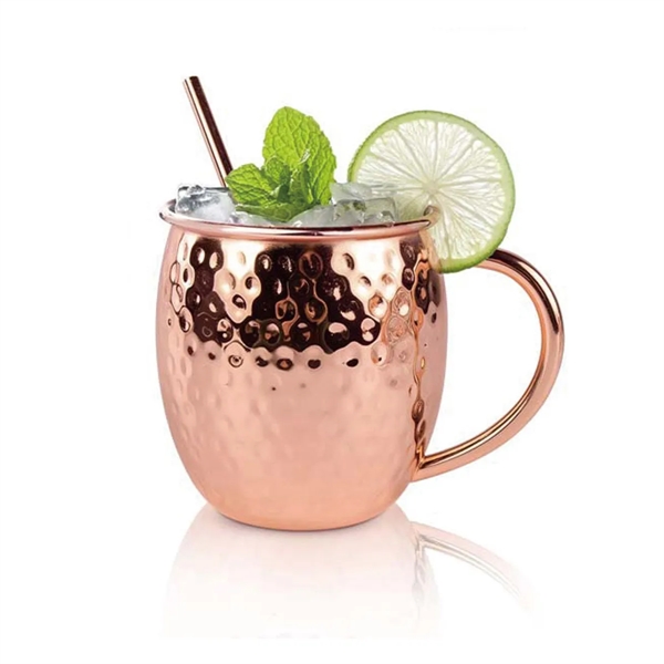 Moscow Mule Mugs Aluminum Beer Glasses Cold Drink Cup - Moscow Mule Mugs Aluminum Beer Glasses Cold Drink Cup - Image 3 of 3