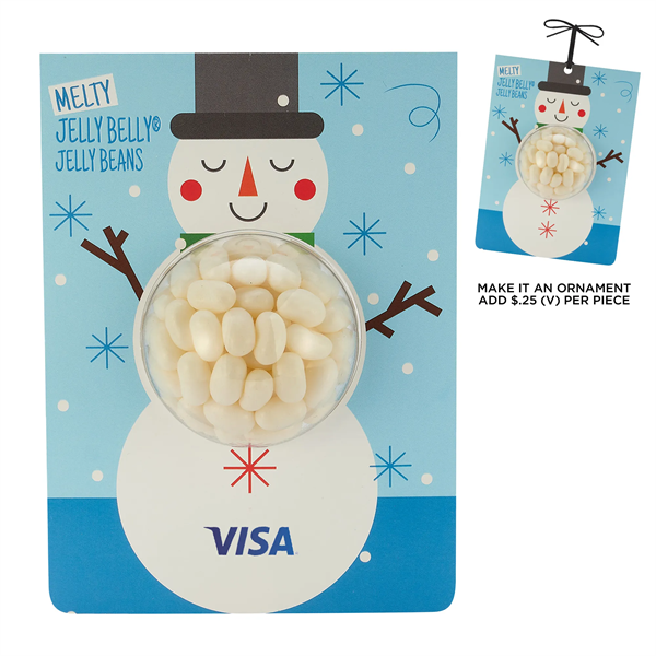 Holiday Billboard Candy Card - Coconut Jelly Belly® Jelly Be - Holiday Billboard Candy Card - Coconut Jelly Belly® Jelly Be - Image 0 of 1