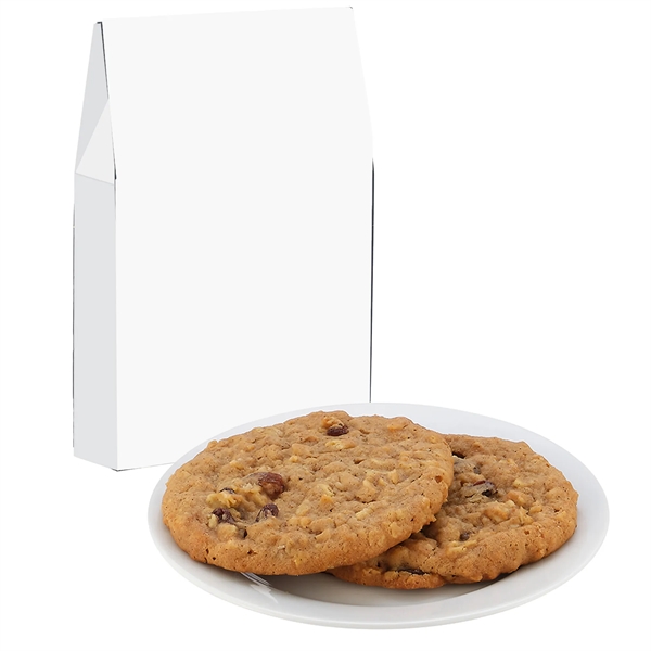 Milk Carton Inspired Box w/ 2 Oatmeal Raisin Gourmet Cookie - Milk Carton Inspired Box w/ 2 Oatmeal Raisin Gourmet Cookie - Image 1 of 1
