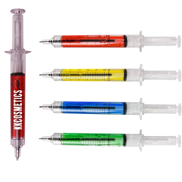 Custom Novelty Syringe Ballpoint Pen - Custom Novelty Syringe Ballpoint Pen - Image 0 of 6