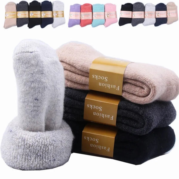 Winter Heavy Extra Warm Wool Men Women Socks - Winter Heavy Extra Warm Wool Men Women Socks - Image 1 of 5