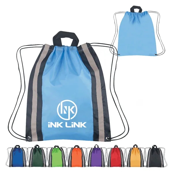 Spliced Drawstring Backpack - Spliced Drawstring Backpack - Image 0 of 1