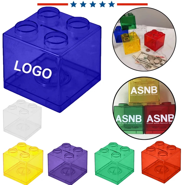 Clear Transparent Plastic Coin Banks - Clear Transparent Plastic Coin Banks - Image 0 of 10