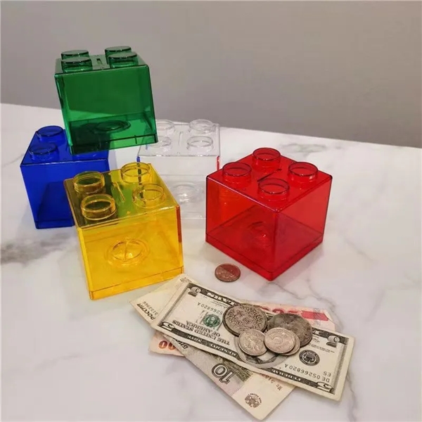 Clear Transparent Plastic Coin Banks - Clear Transparent Plastic Coin Banks - Image 10 of 10