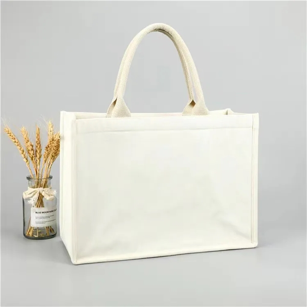 Reusable Canvas Tote Bag - Reusable Canvas Tote Bag - Image 1 of 6