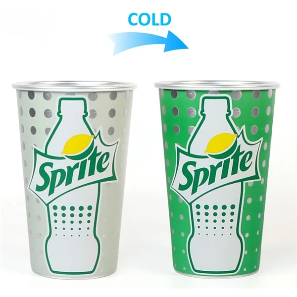 15Oz Cool Color Changing Cup Food-Grade Aluminum Tumbler - 15Oz Cool Color Changing Cup Food-Grade Aluminum Tumbler - Image 1 of 5