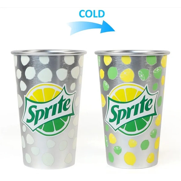 15Oz Cool Color Changing Cup Food-Grade Aluminum Tumbler - 15Oz Cool Color Changing Cup Food-Grade Aluminum Tumbler - Image 3 of 5
