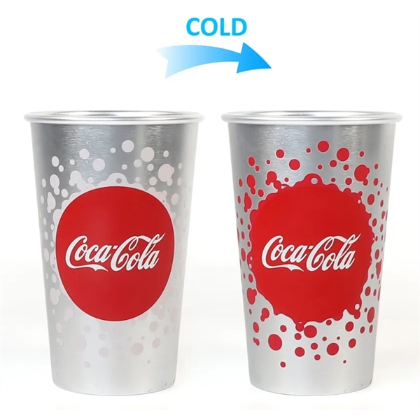 15Oz Cool Color Changing Cup Food-Grade Aluminum Tumbler - 15Oz Cool Color Changing Cup Food-Grade Aluminum Tumbler - Image 4 of 5