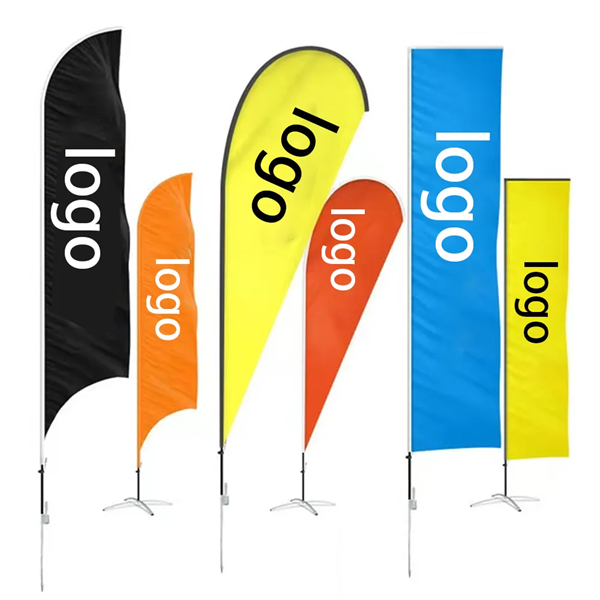 Custom Advertising Feather Beach Flags - Custom Advertising Feather Beach Flags - Image 0 of 5