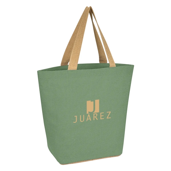 Marketplace Jute Tote Bag - Marketplace Jute Tote Bag - Image 2 of 21