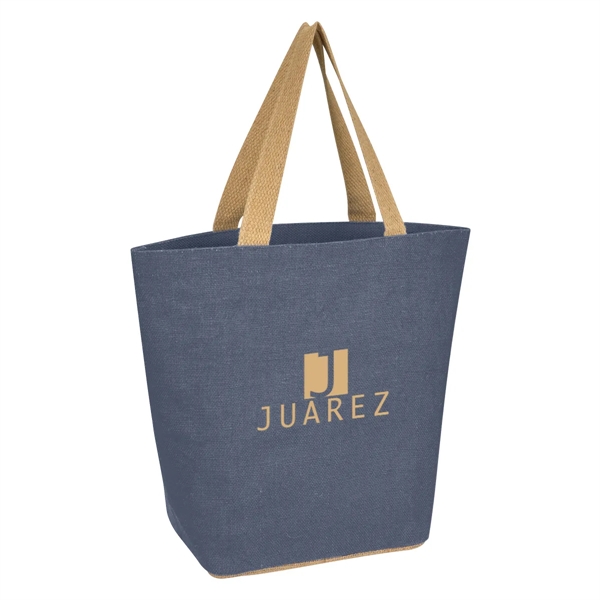 Marketplace Jute Tote Bag - Marketplace Jute Tote Bag - Image 4 of 21