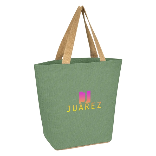 Marketplace Jute Tote Bag - Marketplace Jute Tote Bag - Image 7 of 21