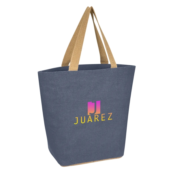 Marketplace Jute Tote Bag - Marketplace Jute Tote Bag - Image 9 of 21