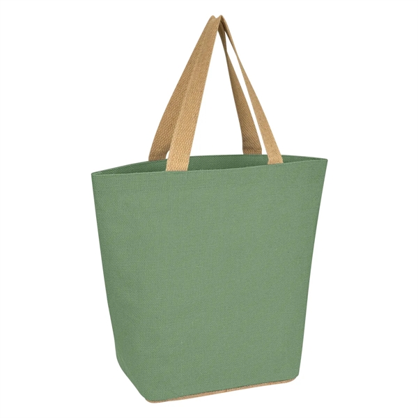 Marketplace Jute Tote Bag - Marketplace Jute Tote Bag - Image 17 of 21