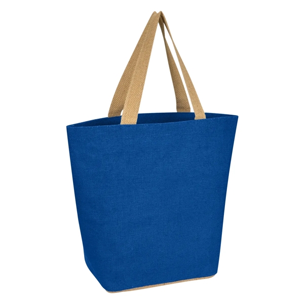 Marketplace Jute Tote Bag - Marketplace Jute Tote Bag - Image 20 of 21