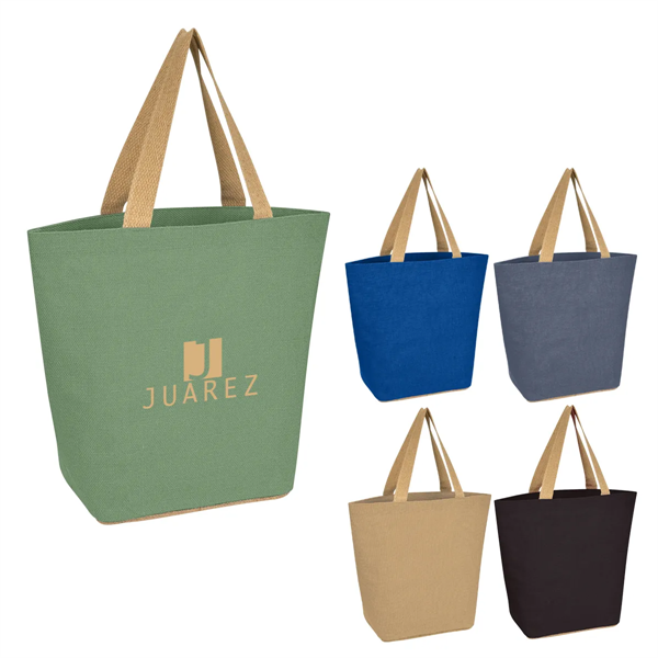 Marketplace Jute Tote Bag - Marketplace Jute Tote Bag - Image 0 of 21