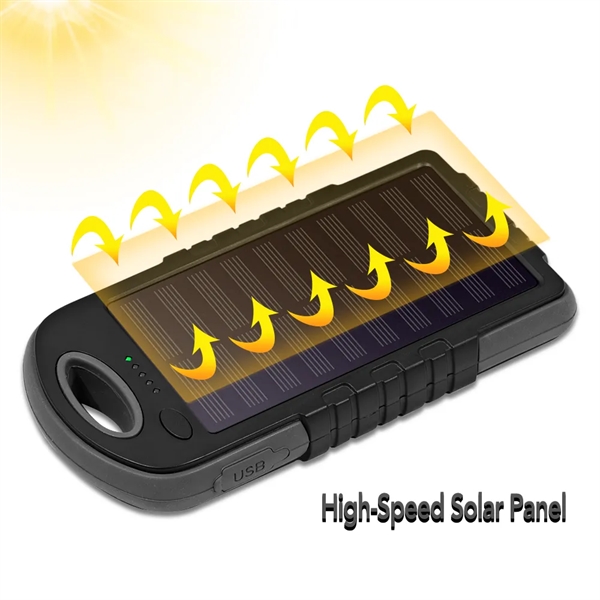 The Usil UL 8000Mah Solar Power Bank - The Usil UL 8000Mah Solar Power Bank - Image 1 of 6