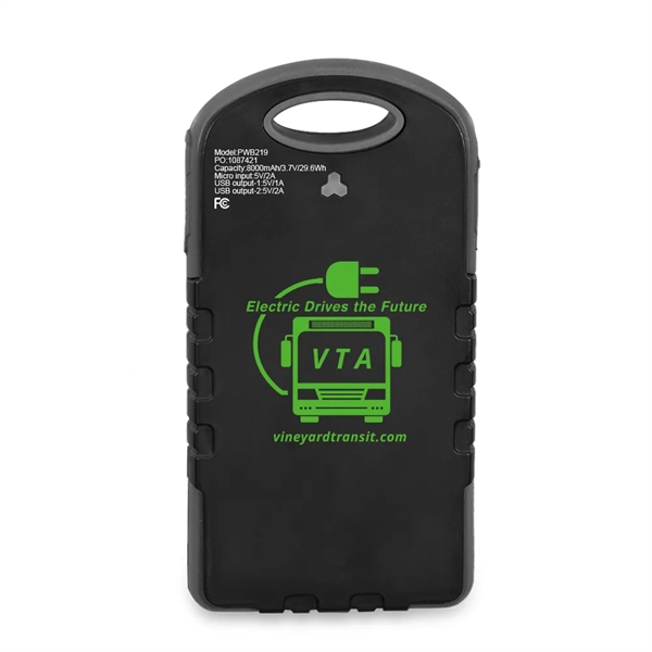 The Usil UL 8000Mah Solar Power Bank - The Usil UL 8000Mah Solar Power Bank - Image 2 of 6