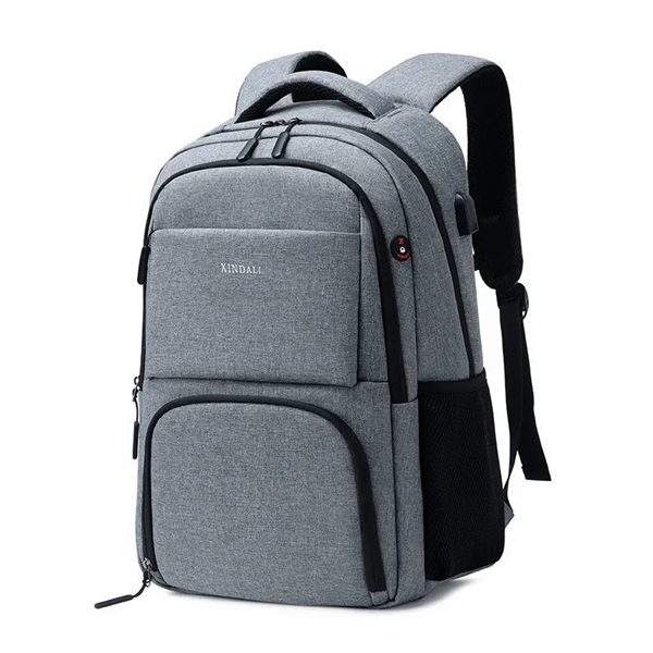 Laptop Backpack With Charging Port - Laptop Backpack With Charging Port - Image 0 of 3
