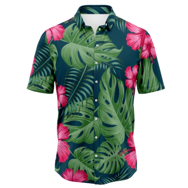Unisex 135 GSM UV Resistant Sublimation Hawaiian Shirts - Unisex 135 GSM UV Resistant Sublimation Hawaiian Shirts - Image 11 of 11