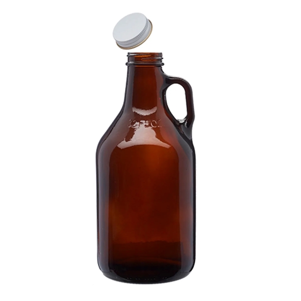 32 Oz. Amber Glass Growlers - 32 Oz. Amber Glass Growlers - Image 2 of 2