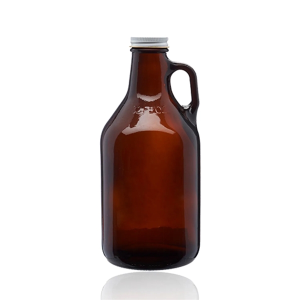 32 Oz. Amber Glass Growlers - 32 Oz. Amber Glass Growlers - Image 1 of 2