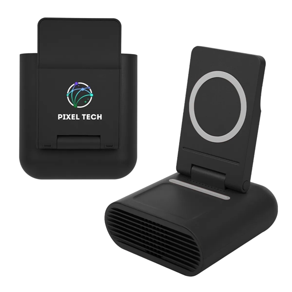 Duet Wireless Charger With Speaker & Phone Stand - Duet Wireless Charger With Speaker & Phone Stand - Image 4 of 12