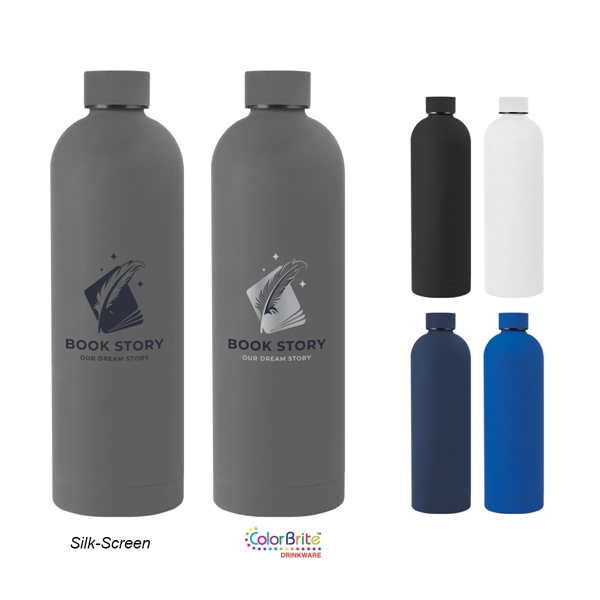 32 Oz. Viviane Stainless Steel Bottle - 32 Oz. Viviane Stainless Steel Bottle - Image 0 of 10