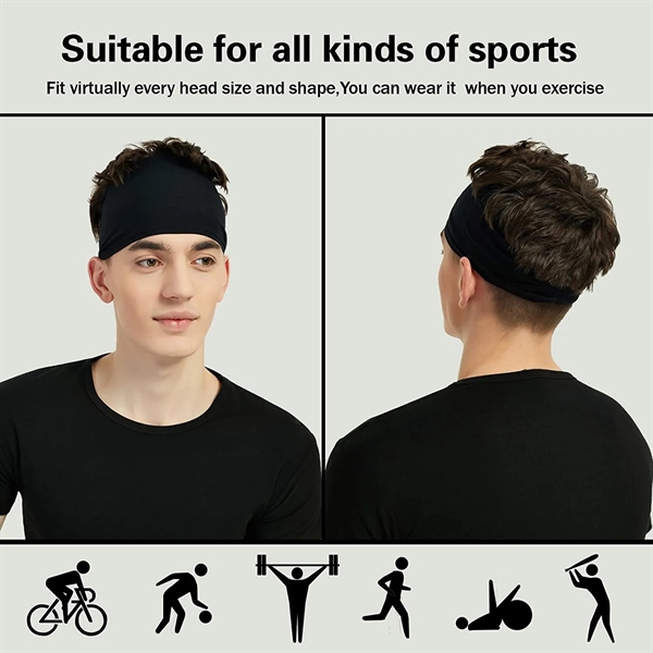 Moisture Wicking Workout Headband - Moisture Wicking Workout Headband - Image 2 of 5