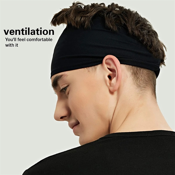 Moisture Wicking Workout Headband - Moisture Wicking Workout Headband - Image 3 of 5