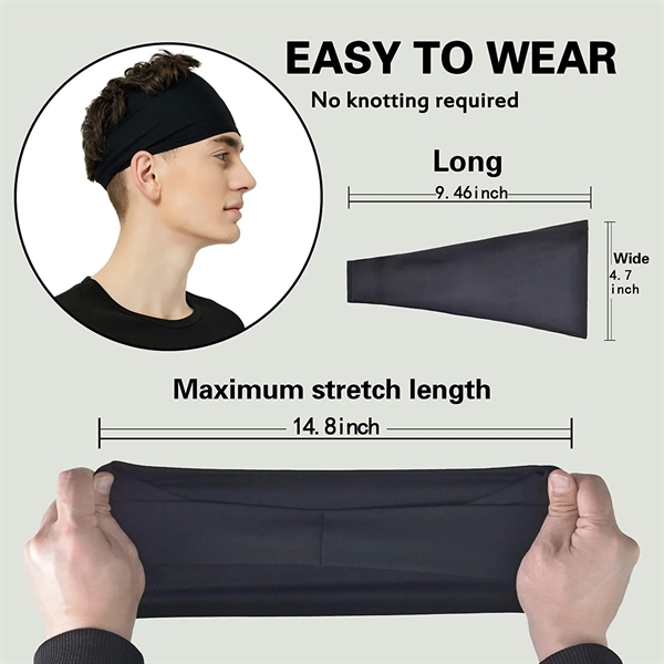 Moisture Wicking Workout Headband - Moisture Wicking Workout Headband - Image 4 of 5