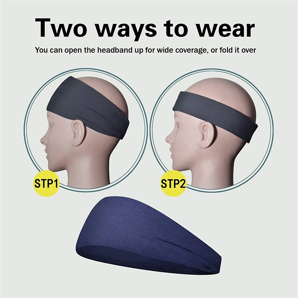 Moisture Wicking Workout Headband - Moisture Wicking Workout Headband - Image 5 of 5