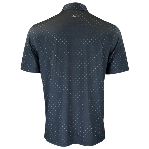 Greg Norman Micro Pique Spinner Print Polo - Greg Norman Micro Pique Spinner Print Polo - Image 3 of 3