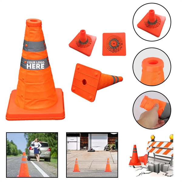 12" Collapsible Traffic Safety Cone - 12" Collapsible Traffic Safety Cone - Image 0 of 2