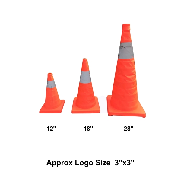 12" Collapsible Traffic Safety Cone - 12" Collapsible Traffic Safety Cone - Image 1 of 2