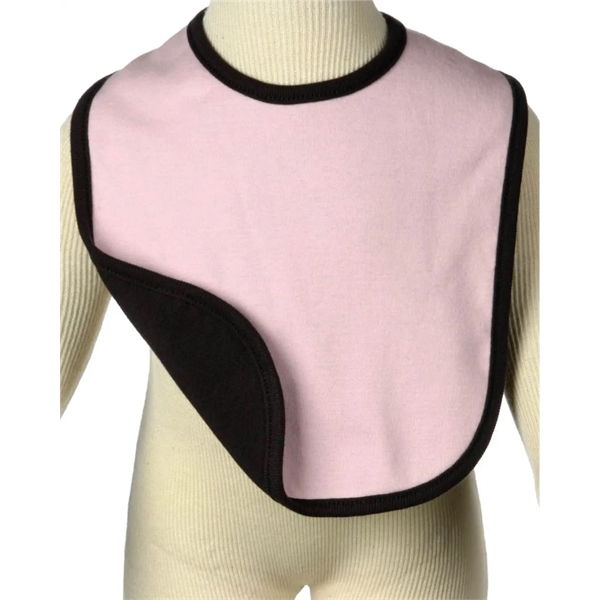 BELLA + CANVAS Infant Baby Rib Reversible Bib - BELLA + CANVAS Infant Baby Rib Reversible Bib - Image 2 of 3