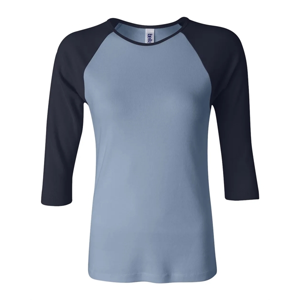 BELLA + CANVAS Women's 1X1 Baby Rib Raglan Three-Quarter ... - BELLA + CANVAS Women's 1X1 Baby Rib Raglan Three-Quarter ... - Image 1 of 27