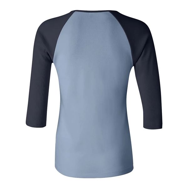 BELLA + CANVAS Women's 1X1 Baby Rib Raglan Three-Quarter ... - BELLA + CANVAS Women's 1X1 Baby Rib Raglan Three-Quarter ... - Image 3 of 27