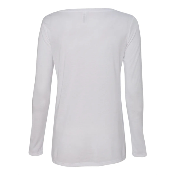 BELLA + CANVAS Women's Flowy Long Sleeve V-Neck Tee - BELLA + CANVAS Women's Flowy Long Sleeve V-Neck Tee - Image 13 of 24
