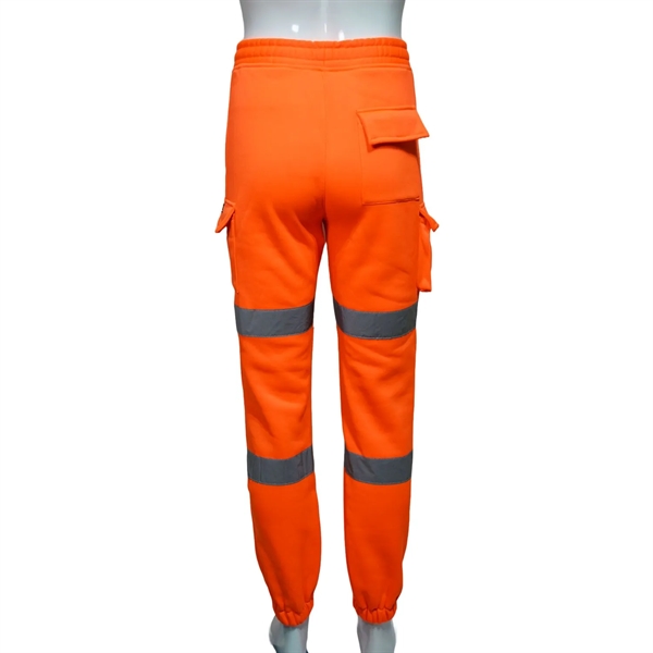 Hi Viz Combat Reflective Tape Safety Jogging Fleece Pant - Hi Viz Combat Reflective Tape Safety Jogging Fleece Pant - Image 5 of 6