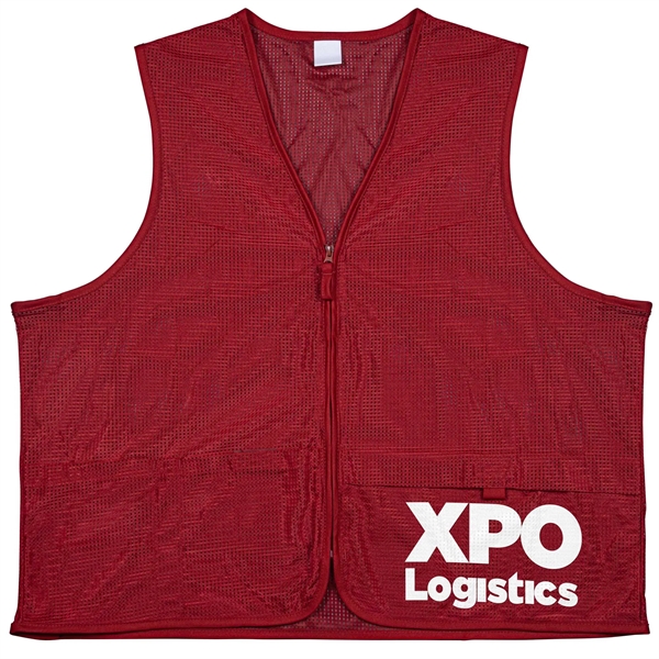 100% Polyester Premium Safety Vest - 100% Polyester Premium Safety Vest - Image 15 of 24