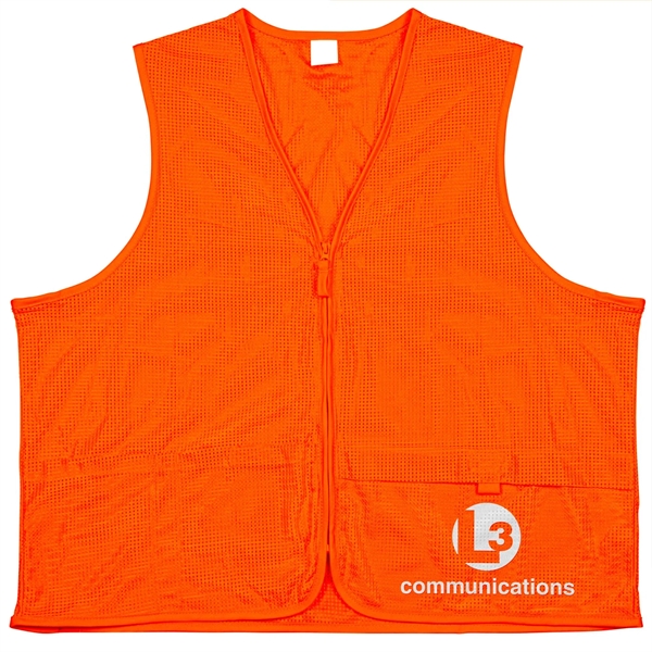 100% Polyester Premium Safety Vest - 100% Polyester Premium Safety Vest - Image 5 of 24