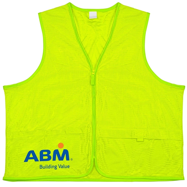 100% Polyester Premium Safety Vest - 100% Polyester Premium Safety Vest - Image 9 of 24