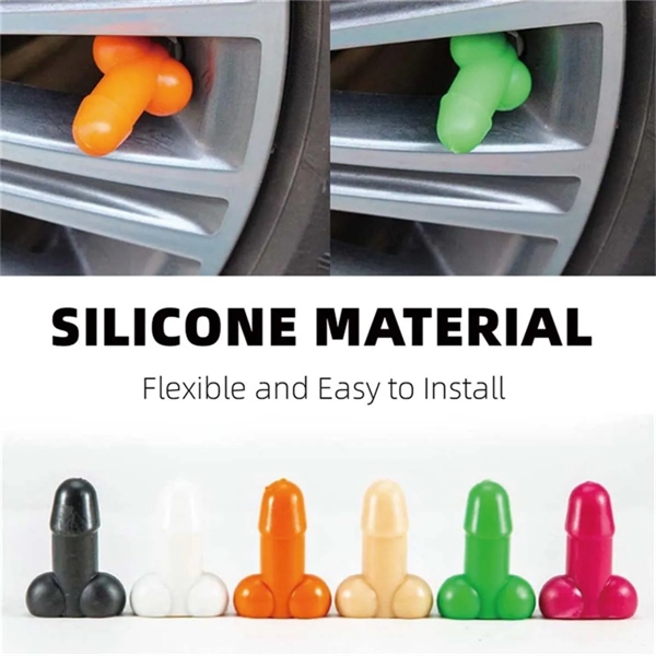 Funny Tire Valve Nozzle Cap - Funny Tire Valve Nozzle Cap - Image 1 of 4