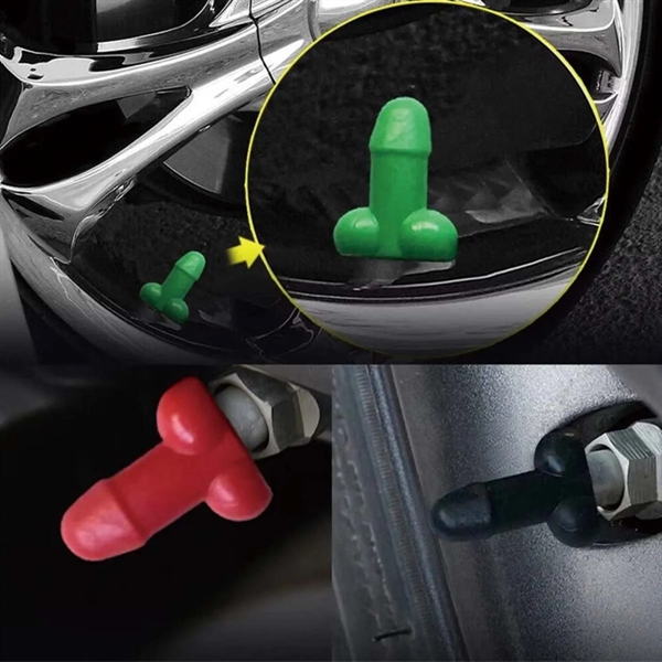 Funny Tire Valve Nozzle Cap - Funny Tire Valve Nozzle Cap - Image 2 of 4