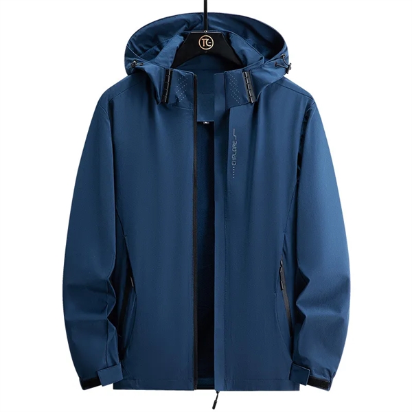 Full-Zip Waterproof Hooded Light Casual Hiking Jacket - Full-Zip Waterproof Hooded Light Casual Hiking Jacket - Image 1 of 5