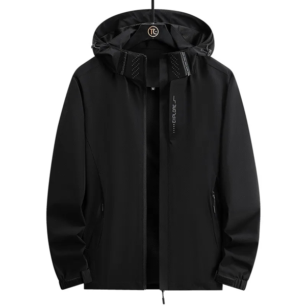 Full-Zip Waterproof Hooded Light Casual Hiking Jacket - Full-Zip Waterproof Hooded Light Casual Hiking Jacket - Image 2 of 5