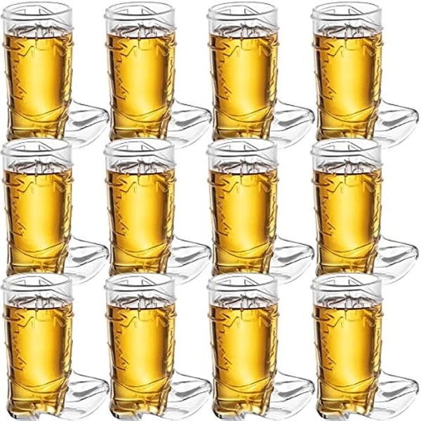 1Oz Mini Cowboy Boot Shot Glass Cup Reusable - 1Oz Mini Cowboy Boot Shot Glass Cup Reusable - Image 2 of 4