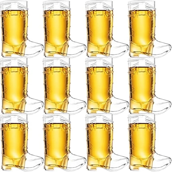 1Oz Mini Cowboy Boot Shot Glass Cup Reusable - 1Oz Mini Cowboy Boot Shot Glass Cup Reusable - Image 4 of 4